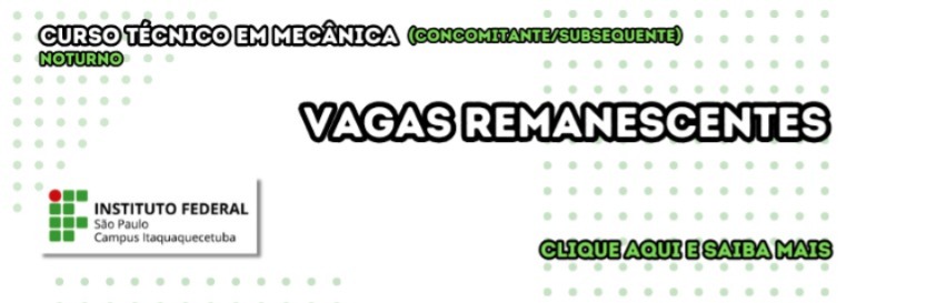 Curso Técnico em Mecânica (Noturno)